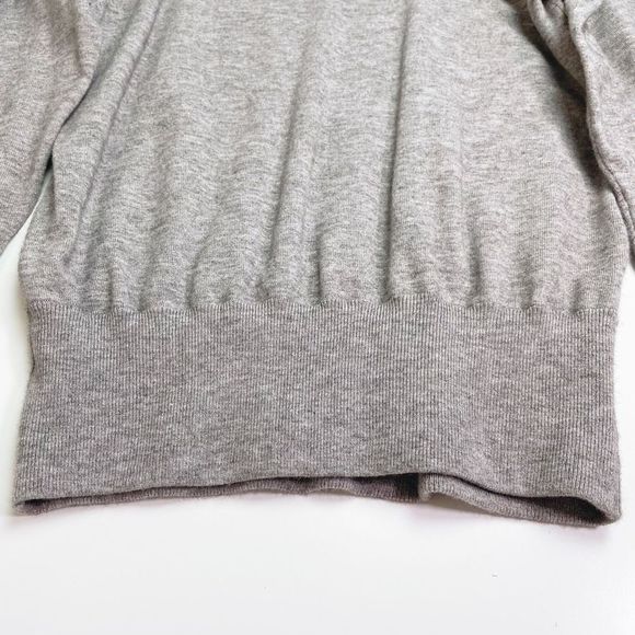 AQUA X Madeleine Thompson Thunderbolt Pullover Crew Sweater Heather Grey S NWT - Picture 6 of 7